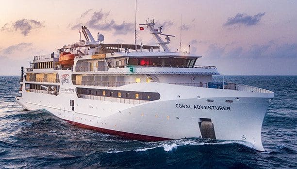 The Coral Adventurer.
cruise