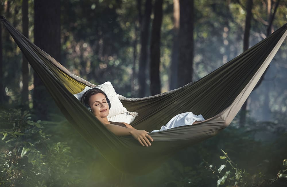 Gwinganna Forest bathing with hammock