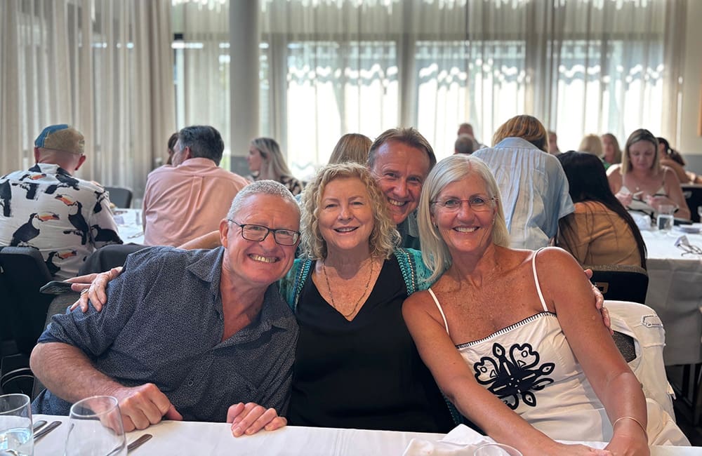 MTA High Achievers lunch at QT Gold Coast-James Irving-Karen Merricks – MTA Co-founder-Jason Denisenko-Nicola Irving