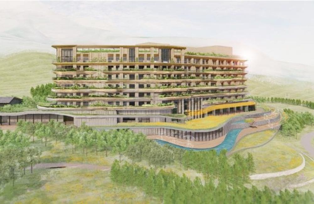 A render of new ski resort Six Senses Myoko