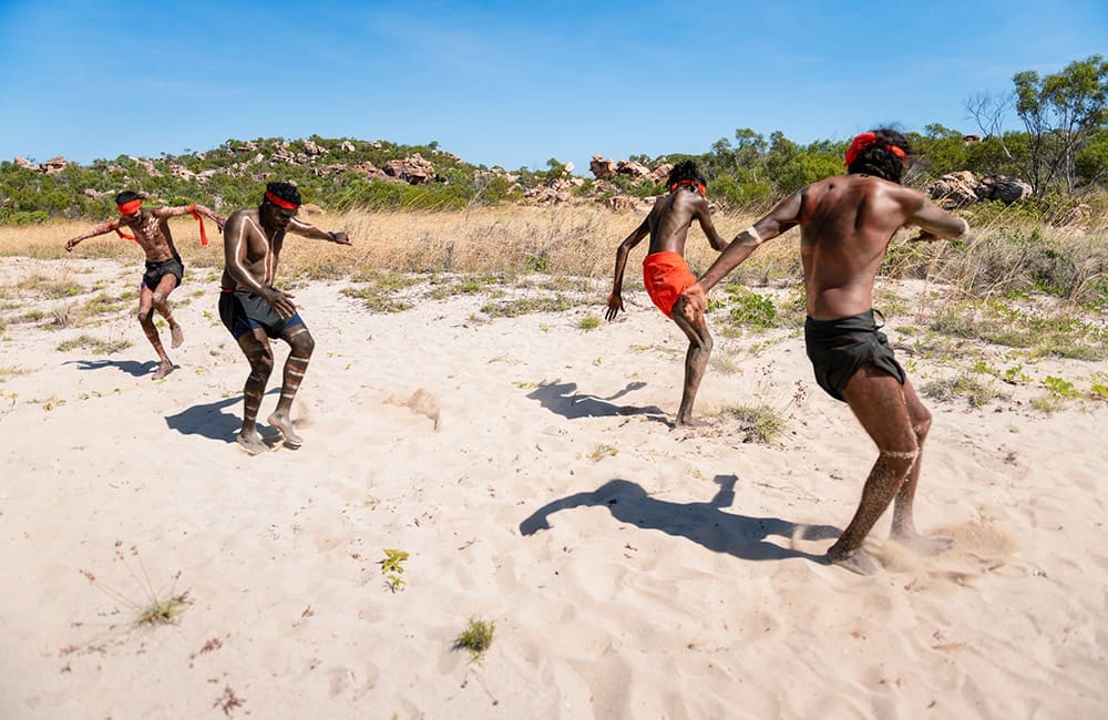 Cultural experience at Ngula Jar Island, Vansittart Bay