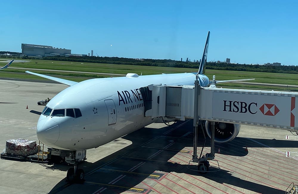 Air New Zealand B777-300ER aircraft at Brisbane Airport. Image: Cassie Tannenberg