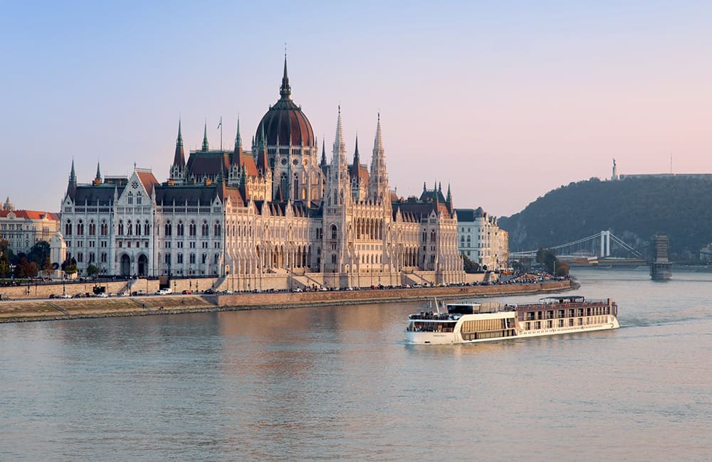 AmaSonata river ship in Budpest.
