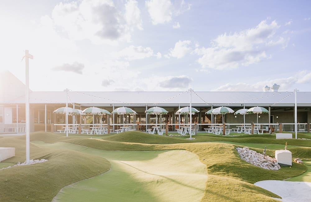 Golf Central driving range at 4 Pines Brewery Landers Pocket.