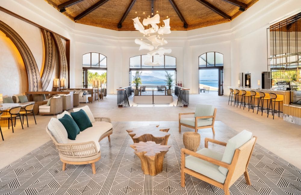 The lobby Hilton Hotel Tahiti