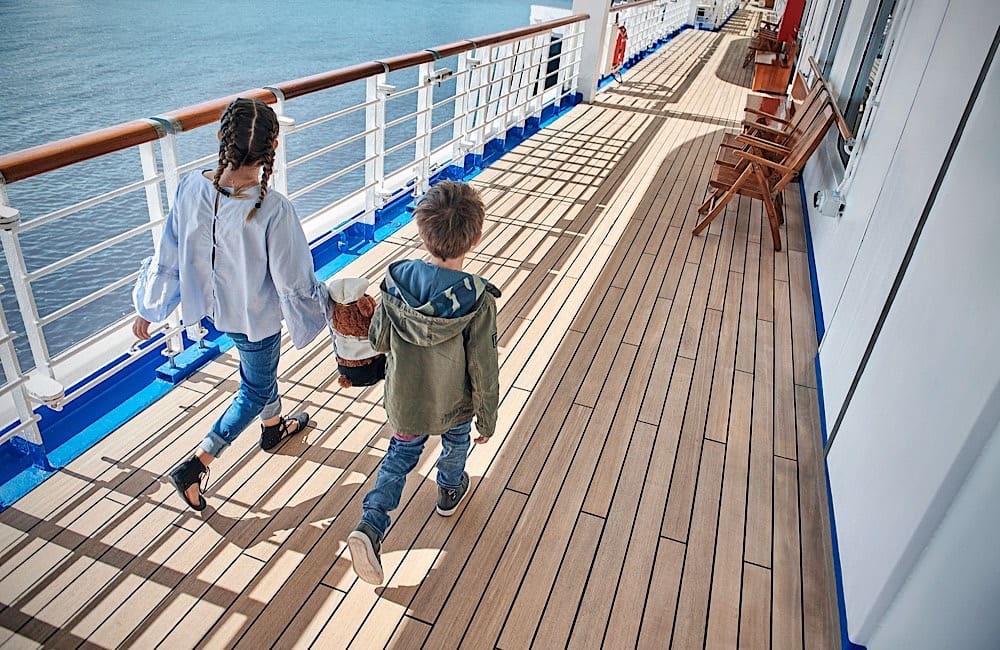 Children enjoy the open deck aboard Discovery Princess, capturing the family-friendly spirit of Princess Cruises’ upcoming Australian season.