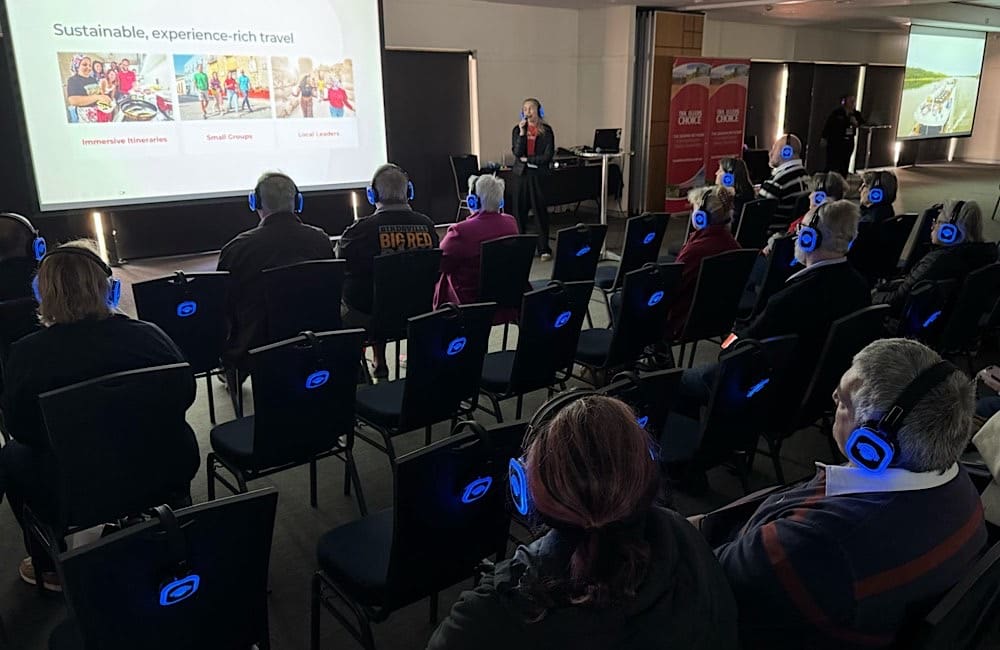 More than 500 Expo visitors attended one of 24 'silent presentations' from suppliers.