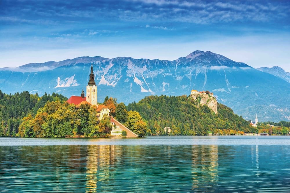 Lake Bled in Slovenia.