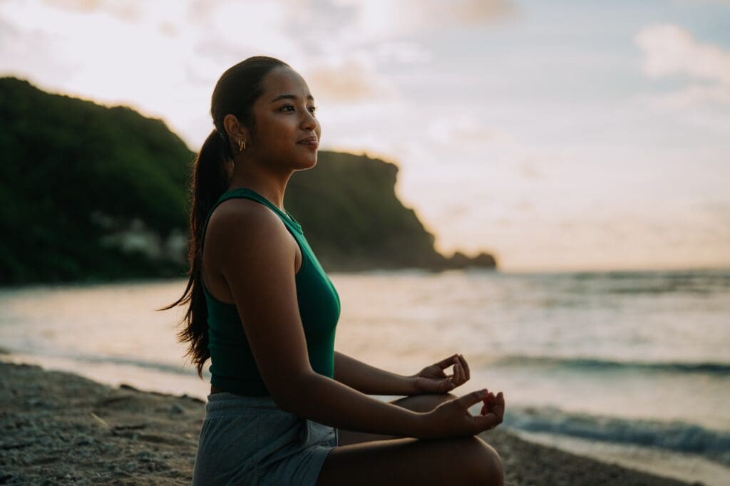 Yoga in Saipan, in the Marianas.