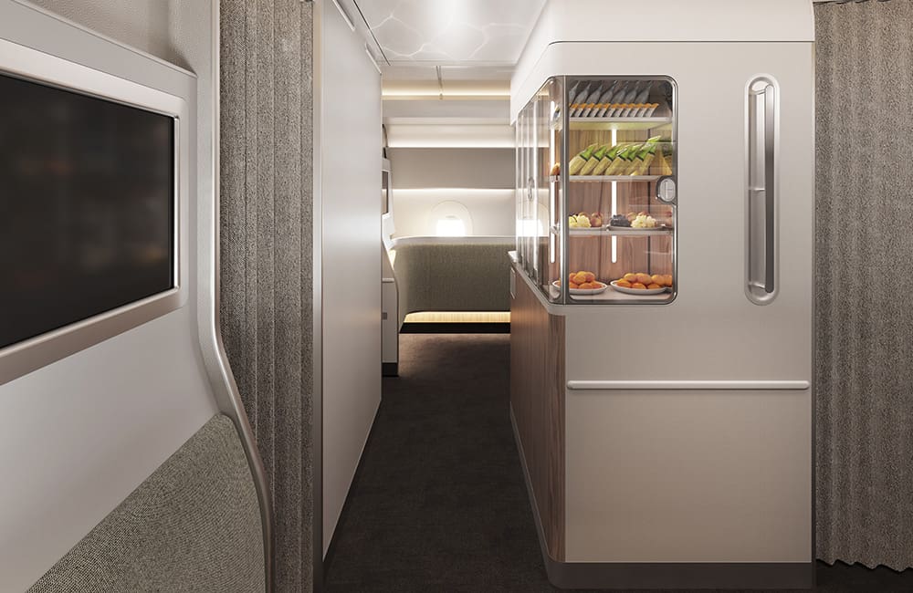 Qantas Project Sunrise A350 Wellbeing Zone