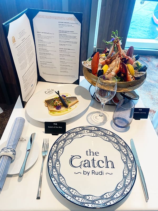 Seafood dishes at The Catch by Rudi restaurant. Image: Cassie Tannenberg