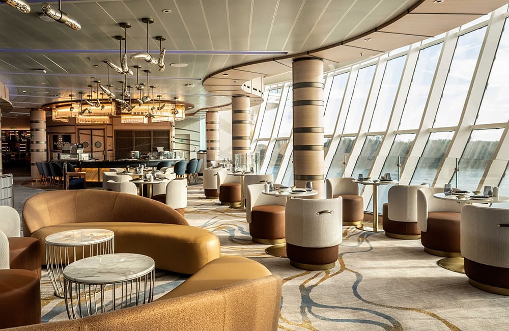 Makoto Ocean restaurant on Star Princess. Image: Princess Cruises