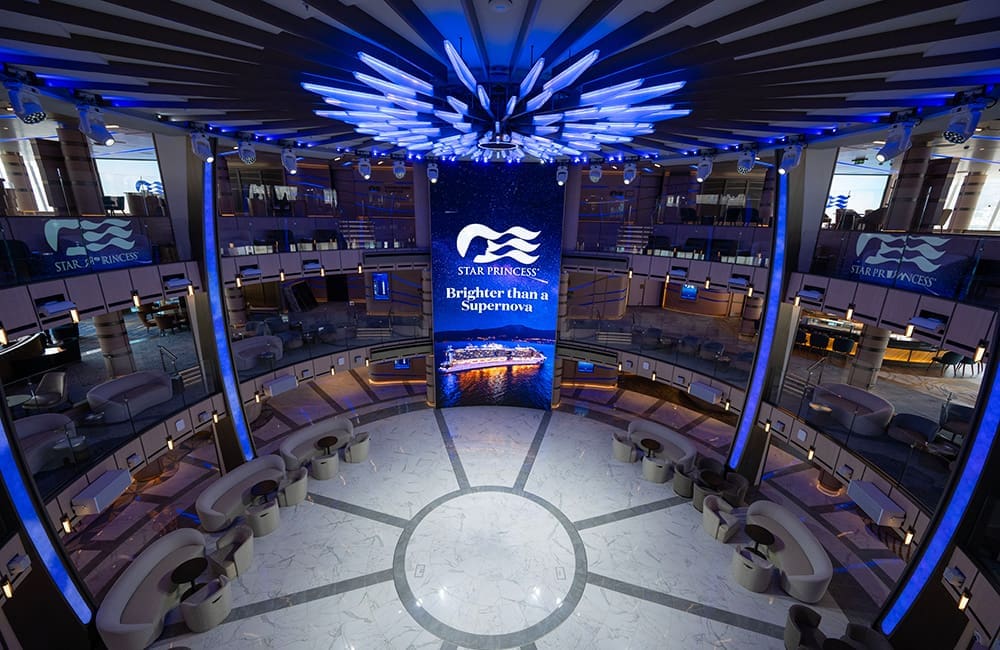 The Piazza on Star Princess. Image: Princess Cruises