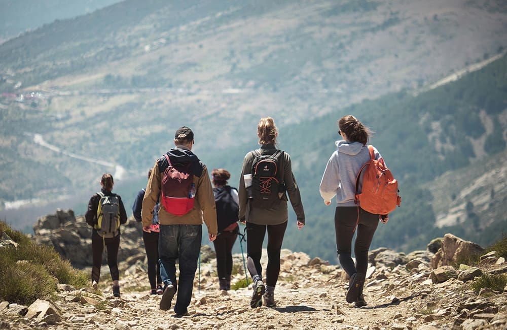 Group of hikers on a tour through TourRadar.