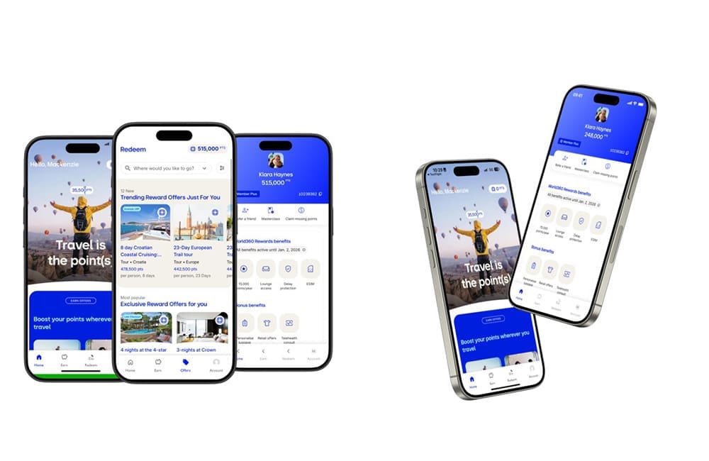 The World360 Rewards app.