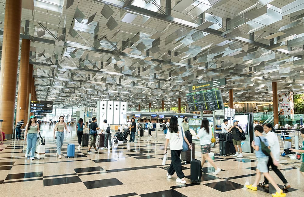 Changi Airport, Singapore. Image: Shutterstock