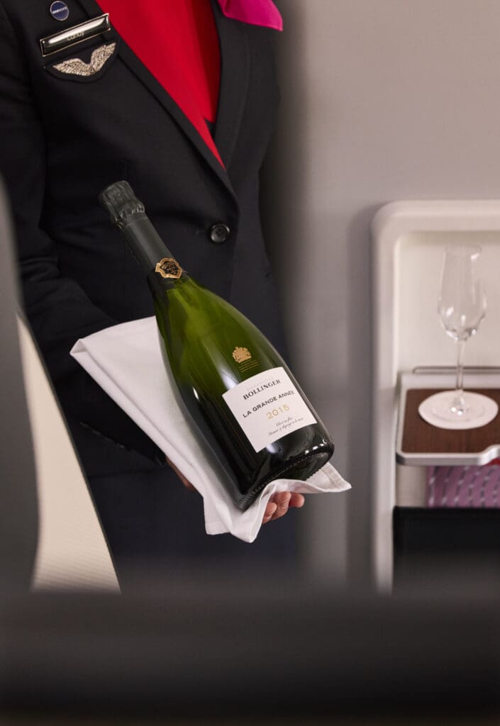 Premium Bollinger champagne is part of Qantas' First Class revamp