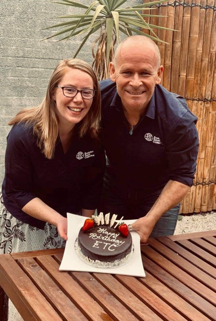 ETC's Ingrid and Pete.