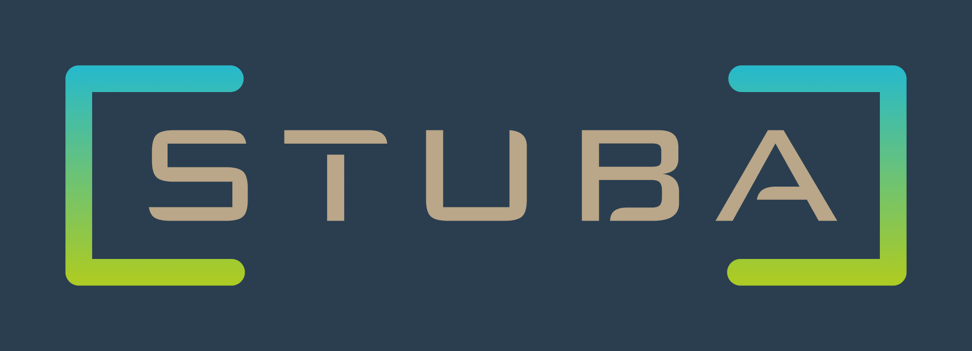Logo • Stuba • RGB • With Dark Blue Background